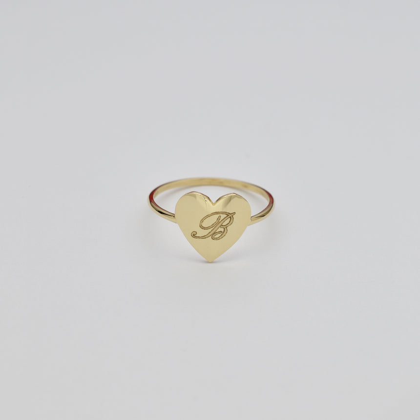 Heart Medallion Ring