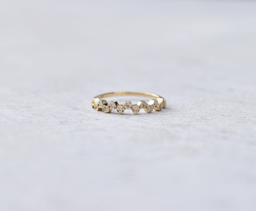 Hexipavé Ring