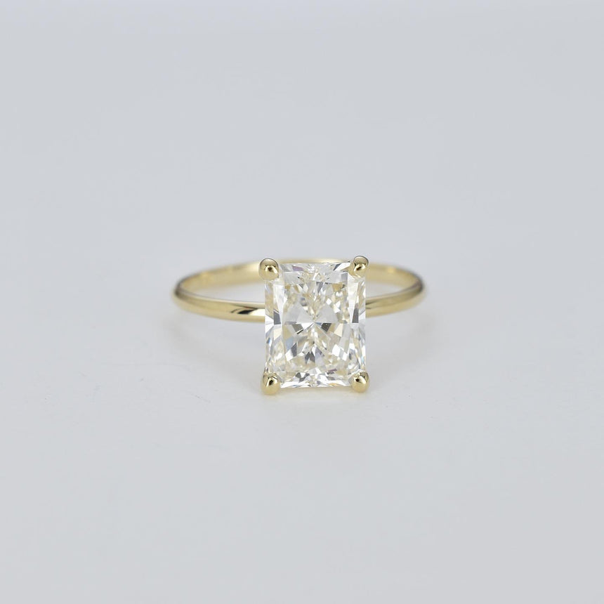 Radiant Cut Four Prong Engagement Ring