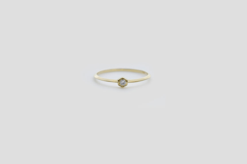 Knife Edge Diamond Ring