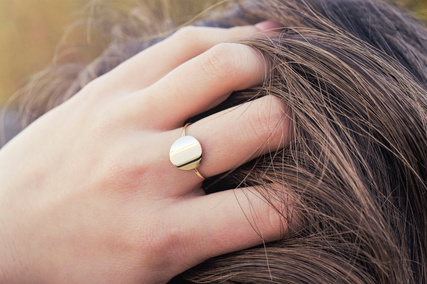 Circle Medallion Ring