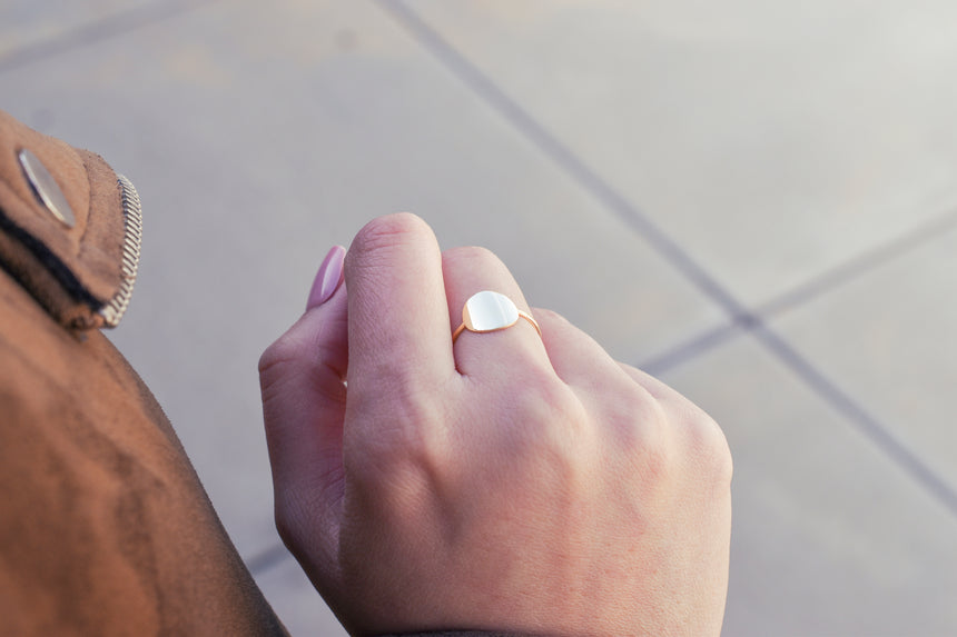 Circle Medallion Ring